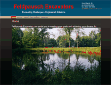 Tablet Screenshot of feldpauschexcavators.com